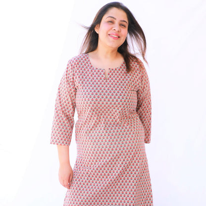 Fawn Regular Kurta