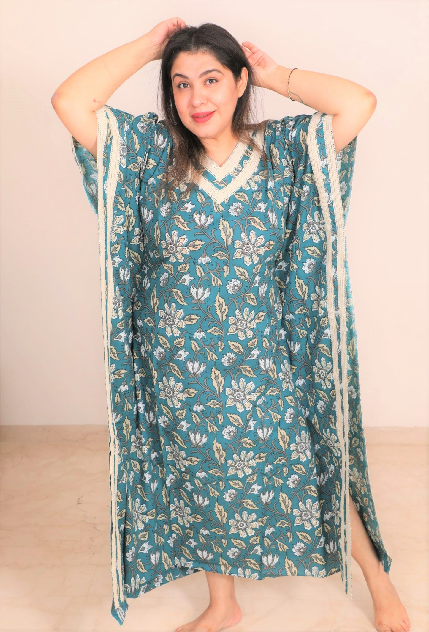 Teal Kaftan