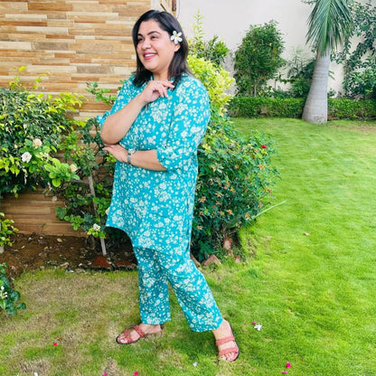 Its Not Blue Kurta Pajama Set