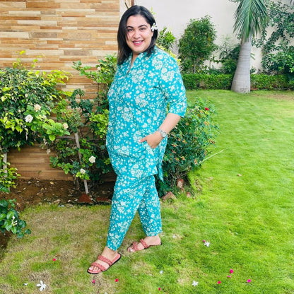 Its Not Blue Kurta Pajama Set